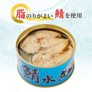 サバ缶 若狭の鯖缶 6缶 セット 水煮 鯖缶 さば サバ 鯖 缶 缶詰 魚 魚介 魚介類 海鮮 福井 若狭町 福井県若狭町 
