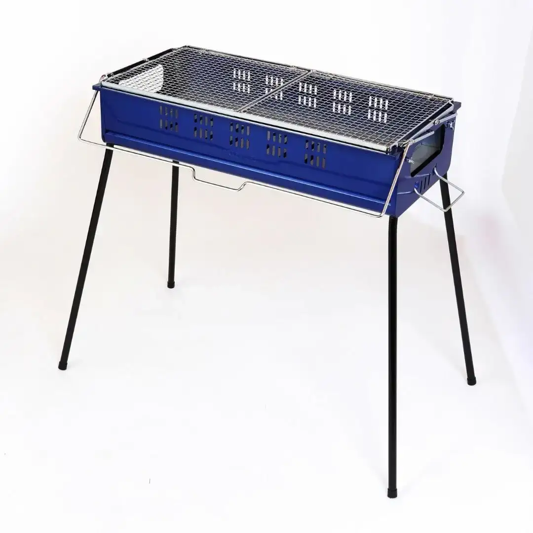 アウトドア 炭足し簡単バーベキューコンロ(トング・ブラシ付) BBQコンロ キャンプ [グリーンライフ] アウトドア