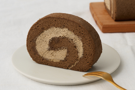 【プレミアム米粉ロールケーキ】焙煎ほうじ茶ロール 2本セット (H053311)