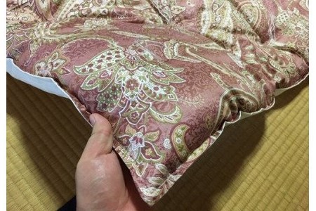 『洋風仕立て』素朴なコットン肌布団＜抗菌・防ダニ＞/シングル・ピンク