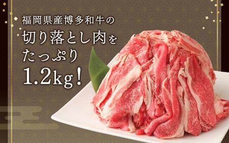 【TVで話題のカレー付き!!】 訳あり 博多和牛 切り落とし1.2kg＋「博多和牛の黄金カレー」1食付き セット