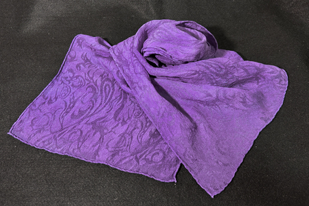 紫根染め プチストール シルク 100％ [NPO法人紫草と万葉の会 埼玉県 小川町 054]