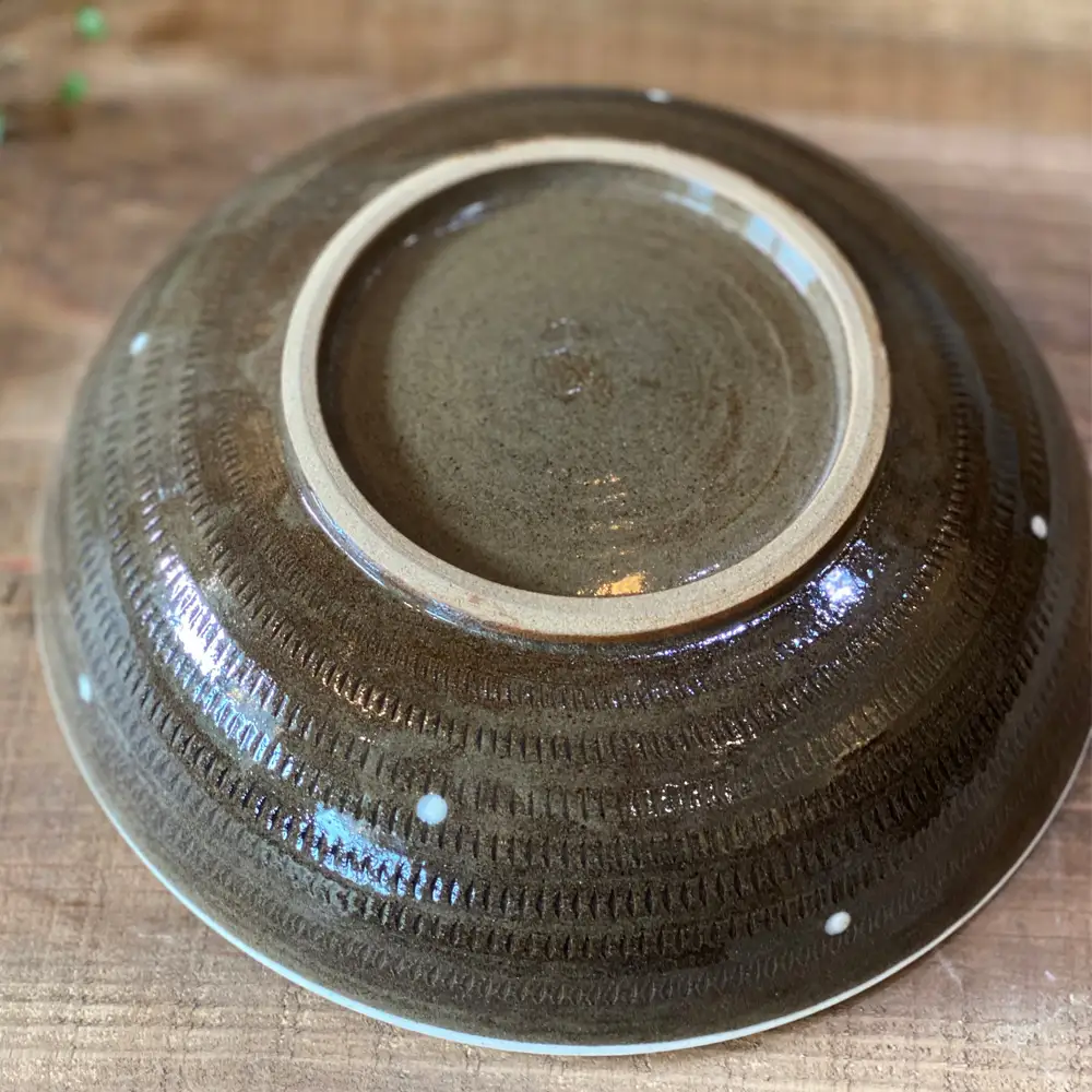 【上鶴窯】Large bowl DOTシリーズ D7