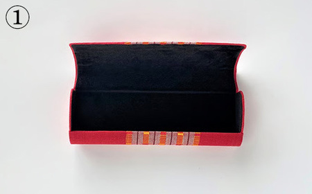 ＜機織工房しよん＞メガネケース - 手織り ハンドメイド 手仕事 伝統技法 メンズ レディース 生活雑貨 眼鏡 収納 めがね  沖縄県 八重瀬町