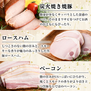 【B03002】南州農場黒豚ギフト 旨味多いお肉をふんだんに使用して作った自慢の焼豚(8種) ハム ベーコン ウインナー 鹿児島 国産 九州産 黒豚 豚肉 お肉 焼豚 叉焼 チャーシュー 肉加工品 贈答 ギフト【南州農場(株)高山ミートセンター】