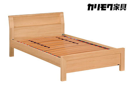 【カリモク家具】 セミダブルベッド NW74モデル(マットレス付)【NW74M6M・NN45M4HO】
