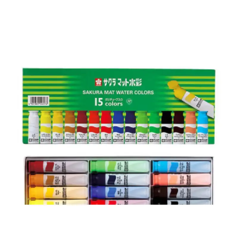 クレパス16色＋クーピーペンシル12色＋マット水彩15色