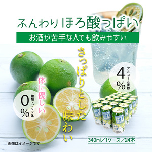 無糖ですっきりリニューアル！かぼすハイボールライト（1ケース/24本）_1683Ｒ