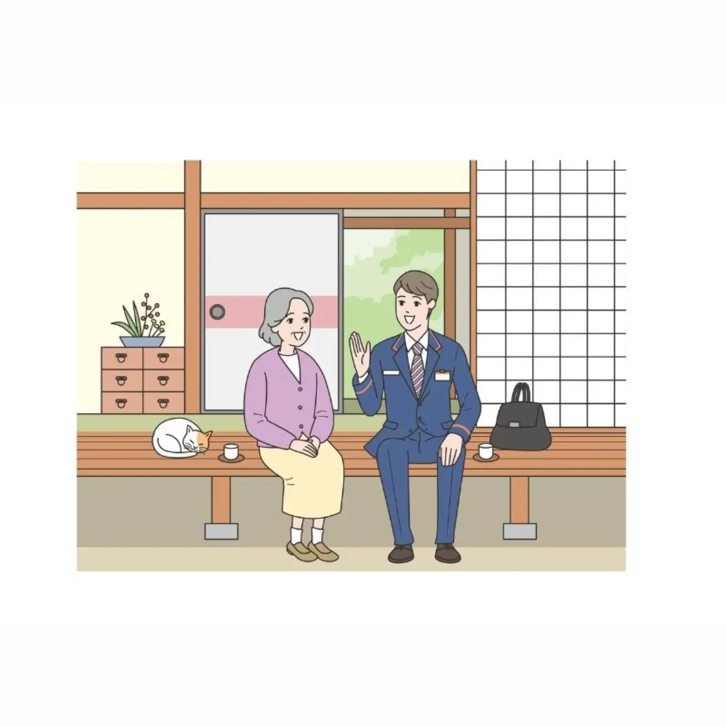 郵便局のみまもりサービス「みまもり訪問サービス」（6ヶ月）
