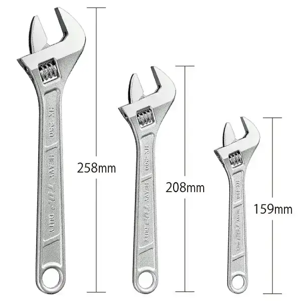 [トップ工業] DIYにも便利 モンキレンチ3本セット【028P005】
