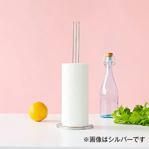 [ハナウタ] おしゃれなステンレス製キッチン用品 キッチンペーパーホルダー ローズゴールド 燕三条製 【030P004】