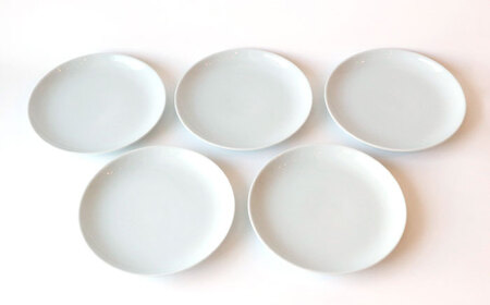 【波佐見ブランド/Common】 プレート 18cm ホワイト 5枚セット 食器 皿 【東京西海】 [DD23]