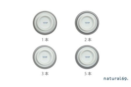 【陶器市特集】【波佐見焼】ボーダーボーダーどんぶり 4柄セット 食器 皿 【natural69】[QA51] 波佐見焼