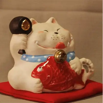 招き猫　ヨクベー インテリア 工芸品 