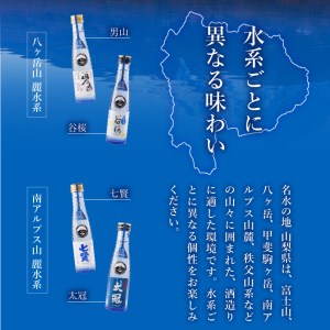 名山の水　山の酒　純米酒　飲み比べ4本セット [h056]