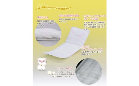 ナチュラムーン生理用品　昼用羽なし18個入×24個（1ケース） ファッション 女性 レディース 雑貨 日用品 防災 防災グッズ 