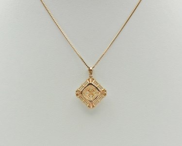 甲府市発 k18ピンクゴールド ダイヤモンドペンダント 1.5ct [PP-2009PG]