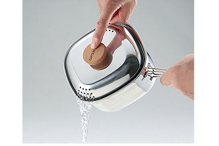 [キャプテンスタッグ] 角型ラーメンクッカー キャンプ アウトドア用品 ステンレス