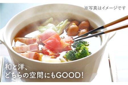 【波佐見焼】土鍋（1?2人用）CHIC ストーンアイボリー・ブラック 食器 皿 【Cheer house】 [AC78] 波佐見焼