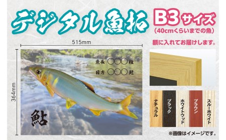CM-023 【B3・デジタル魚拓ギフトカード】メモリアルフィッシュを釣れたてのままに。