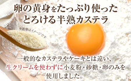 半熟カステラプレーン 3個 200g×3個 合計600g カステラ スイーツ お菓子 冷凍 福岡県産 国産 送料無料