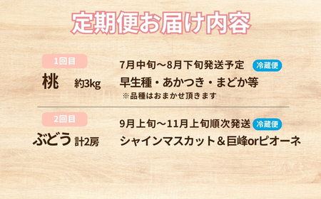 No.2034 【2026年発送 先行予約】フルーツ２種定期便