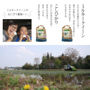【新米】食べくらべ！特別栽培米　こしひかりとミルキークイーン5kgずつのセット_BI01