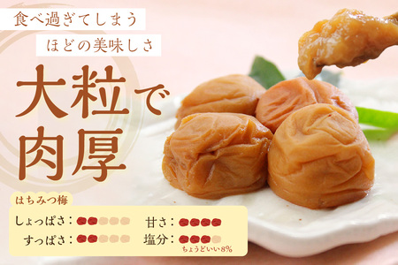 【0458-6】紀州南高梅使用 はちみつ梅(塩分8%) 1.5kg（和歌山県産）