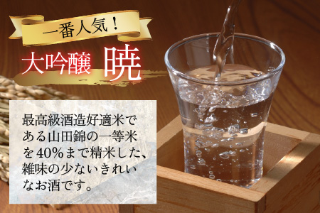 奥越前大野 日本酒 清酒『一乃谷』大吟醸原酒 薫・大吟醸 暁 飲み比べ 1.8L × 2本 [C-046001]