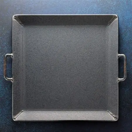 金属加工のプロがつくるBBQ用 鉄板(縦25cm×横25cm/厚み6mm)2枚 アウトドア/キャンプ_アウトドア ソロ キャンプ 焼き肉 bbq 6mm厚 おすすめ 北海道 釧路町 釧路超 特産品 _【1140288】