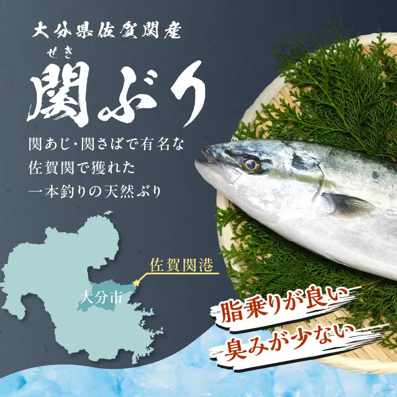 関ぶりのフィレ（カマ付）　約1.5kg E04015