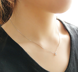 HPｔ950（ハードプラチナ950）【D SI EX H＆C】 ダイヤモンド0.2ctシンプルペンダント (K027913-H)