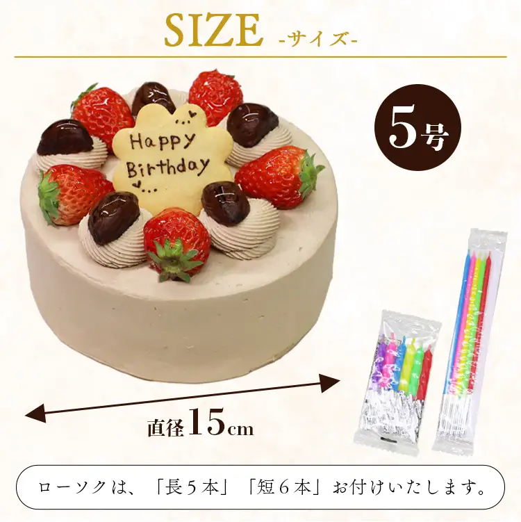 誕生日ケーキ 生チョコ（チョコクリーム）5号 ケーキ it-0066