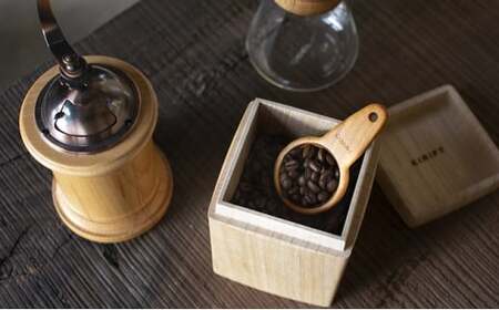 COFFEE STOCKER（コーヒーストッカー）コーヒーストッカー キャニスター KIRIFT キリフト 総国産桐使用 天然蜜蝋仕上げ SDGs製品 工芸品 民芸品 伝統技術 インテリア  FAD-0524