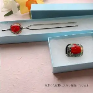 帯留め＆かんざしセット　選べる3種類（華） U01023-1