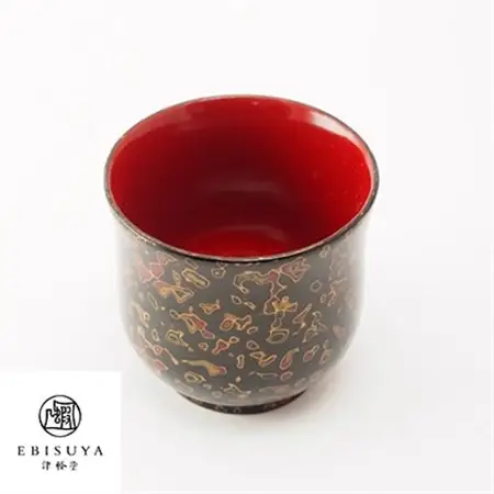 津軽塗　お猪口　呂上_雑貨・日用品 グラス・カップ 食器   装飾品・工芸品  陶器・漆器 _【1142325】