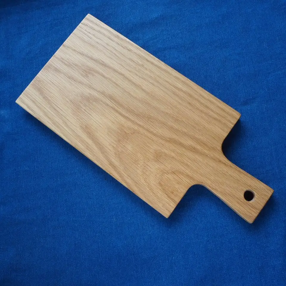 東峰木人作-楢のカッティングボードM（ナラ）長さ31.5cm×幅15cm H5
