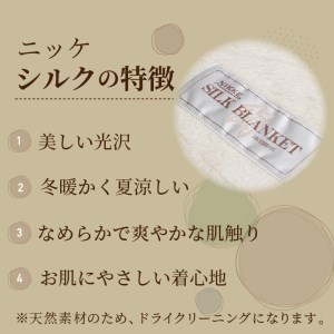 シルク毛布【2410N05103】