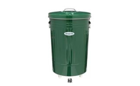ゴミ箱 オバケツ ダストボックス 42L キャスター付 渡辺金属工業 バケツ職人が作る トラッシュカン ゴミ入れ ゴミ キャスター インテリア 雑貨 日用 日用品 レトロ トタン バケツ 蓋付き 職人 手作り 屋外 室内 国産 兵庫 兵庫県 姫路 姫路市 赤