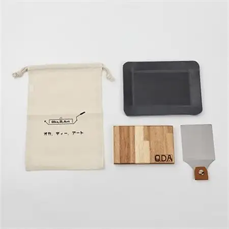 oka-d-art　黒皮鉄板 B6-Lタイプ用 コットン袋4点セット 厚さ4.5mm×140×190【1215209】