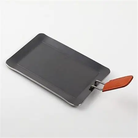 oka-d-art 黒皮鉄板 250×165用 4点セット 厚さ4.5mm×250mm×165mm【1215493】