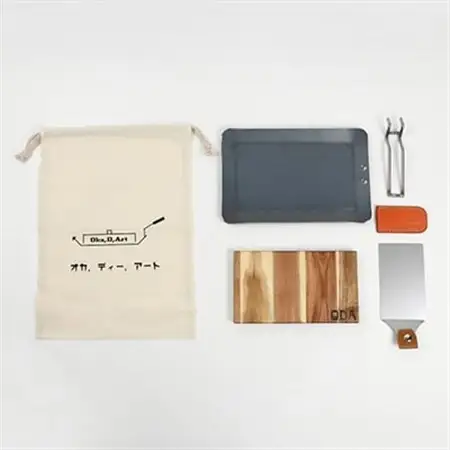 oka-d-art 黒皮鉄板 250×165用 コットン袋付6点セット厚さ4.5mm×250×165【1215644】
