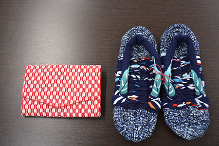 布ぞうりとカード入れのセット (ルームシューズ 室内履き カードケース) [0053]