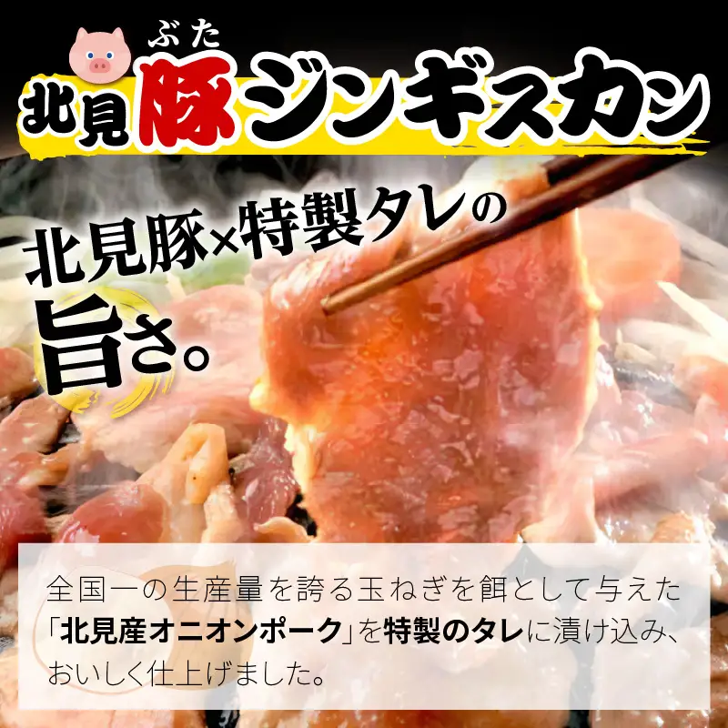 北見豚ジンギスカンセット ( ジンギスカン 羊肉 豚肉 ラム ラム肉 )【005-0040】