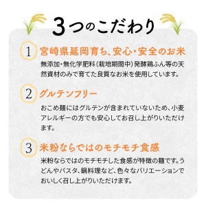 【グルテンフリー】無添加おこめ麺・玄米麺食べ比べセット計100g×6袋 N0107-YA059