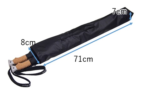 oxtos CORDURA トレッキングポールバッグ ブルー テントテント ケース