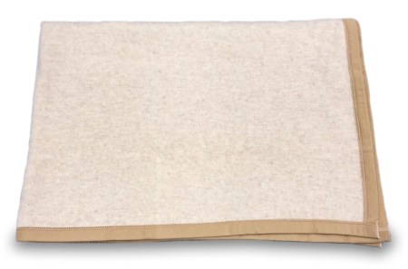 繊維の宝石カシミヤ10%入り ウール毛布(毛羽部分) シングルサイズ KW-15 [4593]