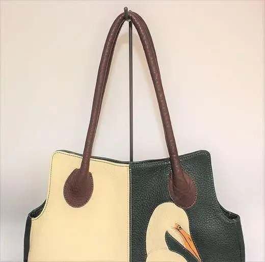 「鞄工房　香」二色トートバッグ 鳥