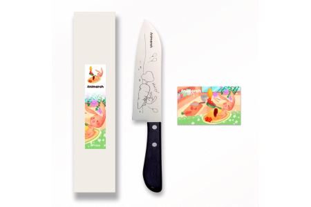 Animarch　三徳包丁　３本セット（ねこ、いぬ、うさぎ）　H18-17