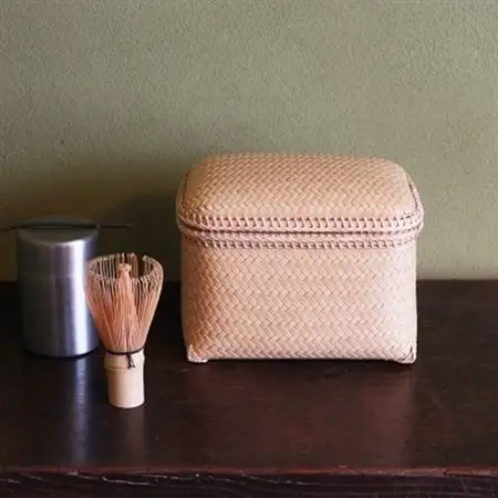 伝統的な技法を用いて編んだ工芸品 茶筥_雑貨     装飾品・工芸品   _【1080852】